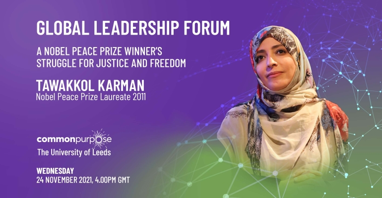 Sayın Tawakkol Karman 2021 Küresel Liderlik Forumu’na Katıldı